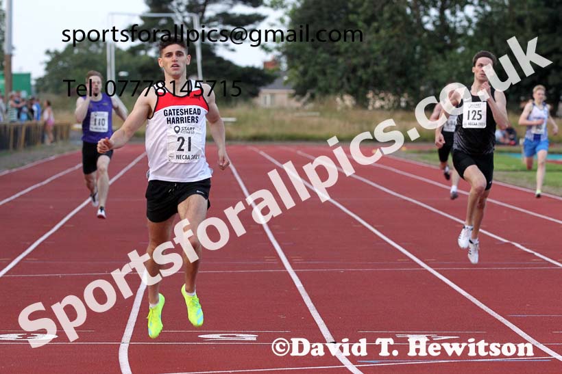 400 metres, 2021 North East Grand Prix 5, Monkton, Wednesday, July 21st. Photo: David T. Hewitson/Sports for All Pics